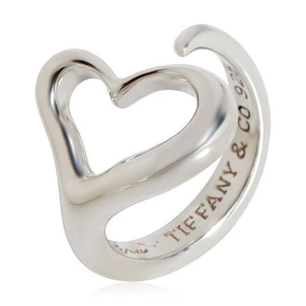 Tiffany Co Elsa Peretti Open Heart Ring in Sterling Silver Tiffany Co Elsa Peretti Open Heart Ring in Sterling Silver