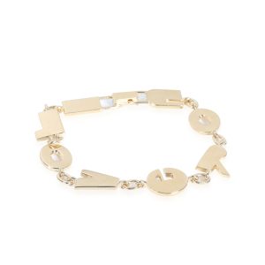 Steven Fox I Love You Bracelet in 18k Yellow Gold Cart