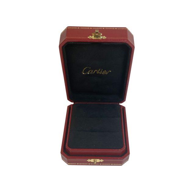 116120 box Cartier Logo de Cartier Diamond Ring in 18k White Gold 010 CTW