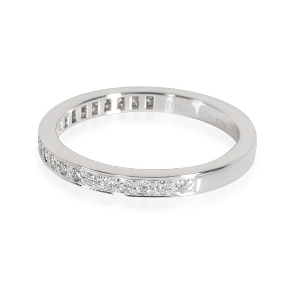 116161 sv Tiffany Co Grace Diamond Wedding Band in Platinum 022 CTW