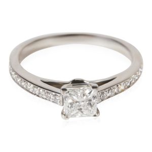 Tiffany Co Grace Diamond Engagement Ring in Platinum F VS1 066 CTW Cart