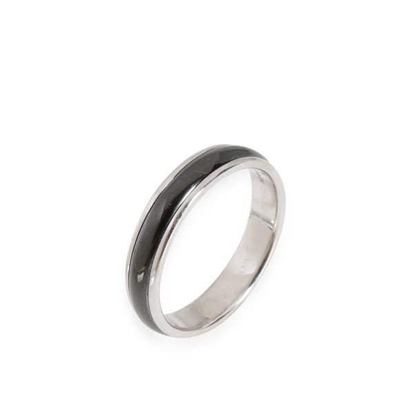 Wedding Band Platinum Tiffany Co Black Titanium Wedding Band in 950 Platinum