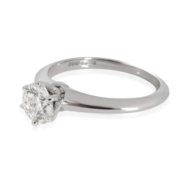 Solitaire Ring Platinum Tiffany Co Diamond Engagement Ring in Platinum F VS1 06