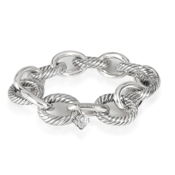 116261 bv 60adf1ca 116a 44f2 85ea fe10f7e70649 David Yurman XL Oval Chain Collection Bracelet in Sterling Silver