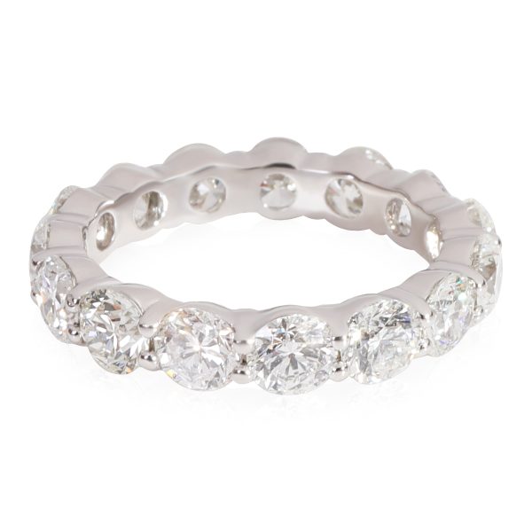 Eternity Band Platinum Round Cut Diamond Eternity Band in Platinum 3 12 Ctw