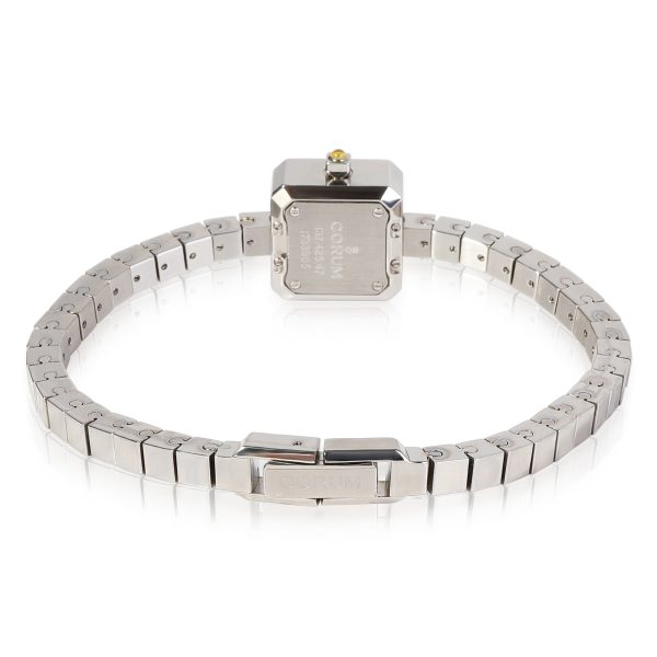 116466 bv 9e9a1cd5 4e05 46b4 ae83 826b2c67423a Corum Sugar Cube 13742547 Womens Watch in Stainless Steel