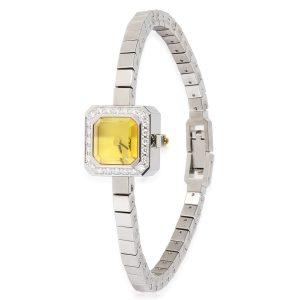 Corum Sugar Cube 13742547 Womens Watch in Stainless Steel Chanel Coco Mark Necklace GP Gold Plated Metal