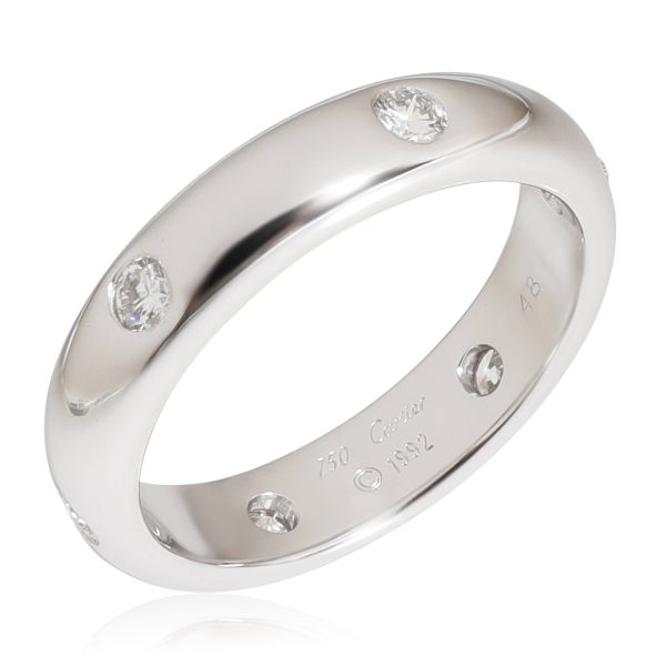 Band White Gold Cartier Stella Diamond Band in 18k White Gold 024 CTW