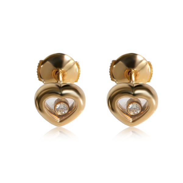 Chopard Happy Diamonds Heart Earrings in 18k Yellow Gold 011 CTW Chopard Happy Diamonds Heart Earrings in 18k Yellow Gold 011 CTW