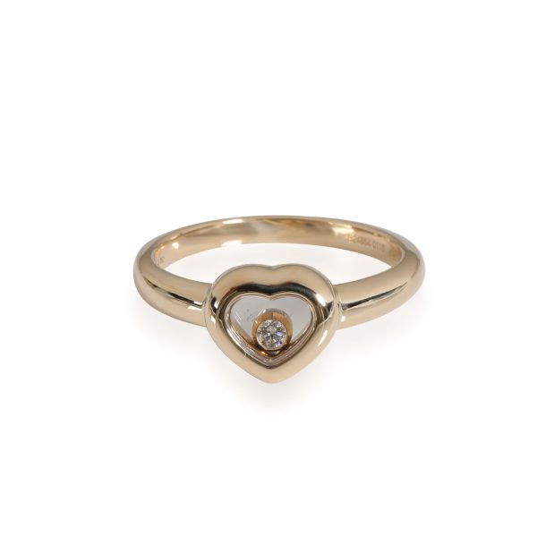 Rings Chopard Happy Diamonds Heart Ring in 18k Yellow Gold 005 CTW