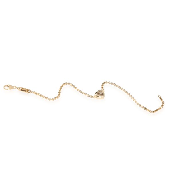 116585 bv Chopard Happy Diamond Heart Bracelet in 18k Yellow Gold 005 CTW