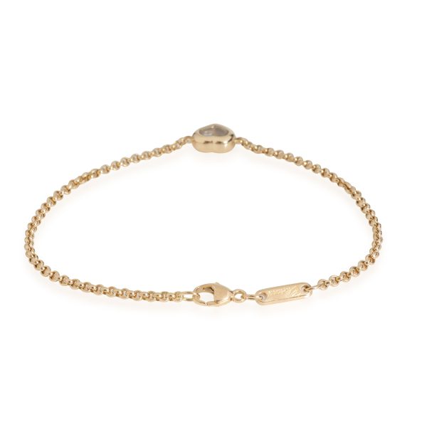 116585 clasp Chopard Happy Diamond Heart Bracelet in 18k Yellow Gold 005 CTW