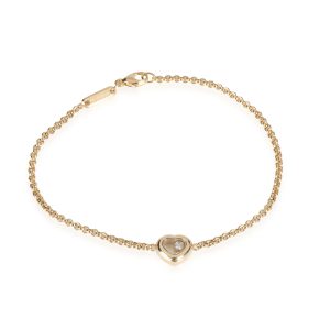 Chopard Happy Diamond Heart Bracelet in 18k Yellow Gold 005 CTW Saint Laurent Paris Lou Camera Shoulder Bag Pink Beige