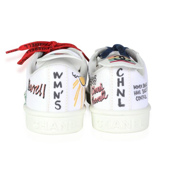 116598 bv Chanel Pharrell x Chanel Leather Sneaker Graffiti 39 EUR