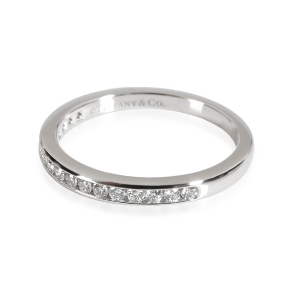 Band Platinum Tiffany Co Channel Set Halfway Eternity Diamond Band in Platinum 024 Ctw