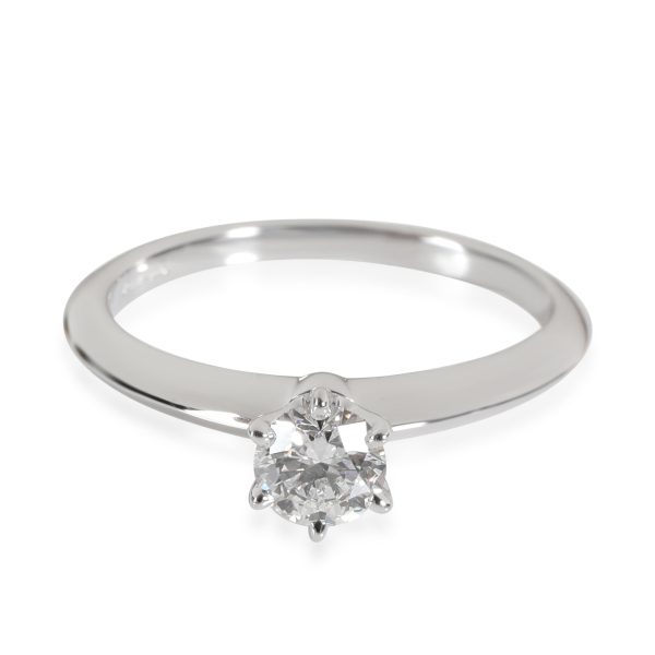 Tiffany Co Diamond Engagement Ring in Platinum F VVS2 038 CTW Tiffany Co Diamond Engagement Ring in Platinum F VVS2 038 CTW