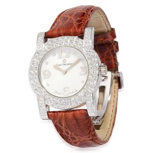 Carl F Bucherer Pathos Diva 10065 Womens Watch in 18kt White Gold Louis Vuitton Alma Handbag Damier Brown