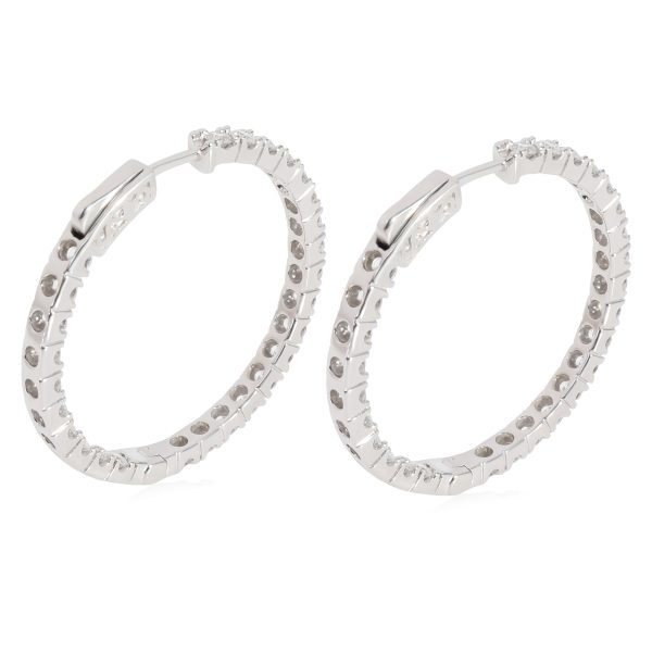 116669 pv ec681685 e6d1 4499 8b27 083a990215de Diamond Inside Out Hoop Earrings in 14K White Gold 300 CTW