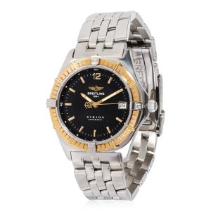 Breitling Sirius D10071 Mens Watch in 18 Stainless SteelYellow Gold Louis Vuitton Looping MM Monogram Brown Shoulder Bag