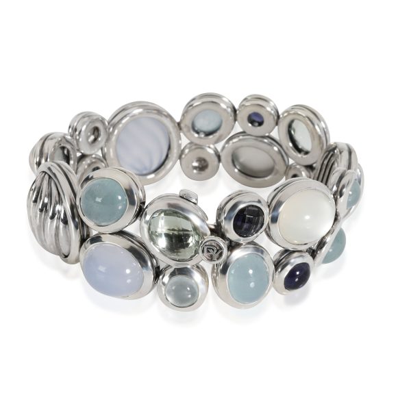 116728 bv 1e0623f2 aa63 418b 9b2c 9791ca54cf8d David Yurman Mosaic Mixed Gemstones Bracelet in Sterling Silver 020 Ctw Diamond