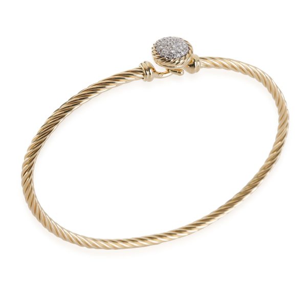 116737 ad1 David Yurman Chatelaine Diamond Bracelet in 18k Yellow Gold 01 CTW