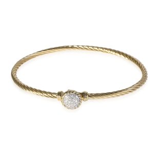 David Yurman Chatelaine Diamond Bracelet in 18k Yellow Gold 01 CTW Balenciaga Nylon Explorer Clutch Black