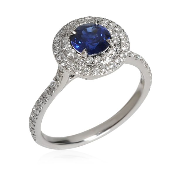 116743 pv Tiffany Co Soleste Ring with Diamond Sapphires in Platinum 036 CTW