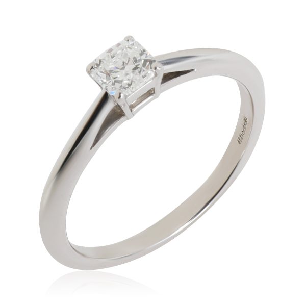 116759 av Tiffany Co Lucida Diamond Solitaire Ring in 950 Platinum E VVS1 037 CTW