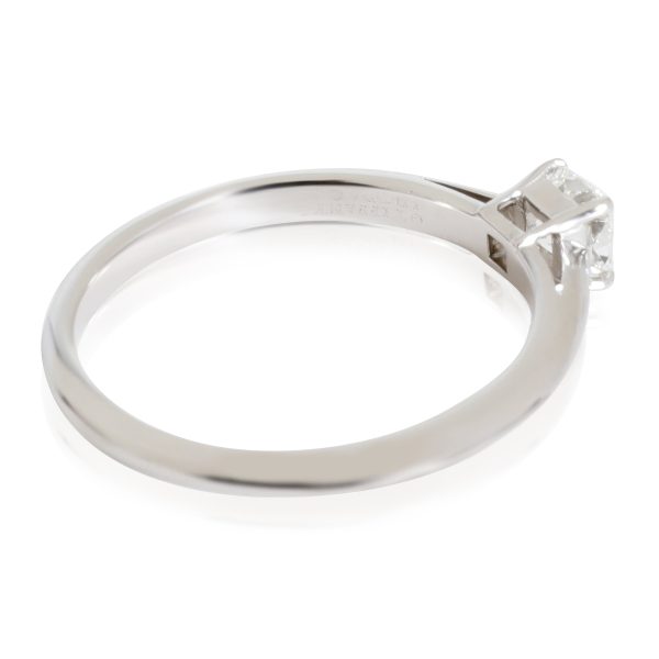 116759 sv Tiffany Co Lucida Diamond Solitaire Ring in 950 Platinum E VVS1 037 CTW