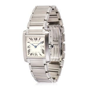 Cartier Tank Francaise W51011Q3 Unisex Watch in Stainless Steel Givenchy Backpack Logo Print Nylon Black