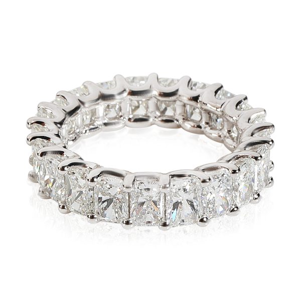 myGemma Radiant Cut Shared Prong Diamond Eternity Band in Platinum 431 CTW