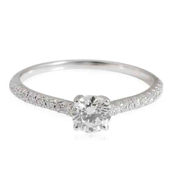 Tiffany Co Novo Diamond Engagement Ring in Platinum G VS2 061 CT Tiffany Co Novo Diamond Engagement Ring in Platinum G VS2 061 CT