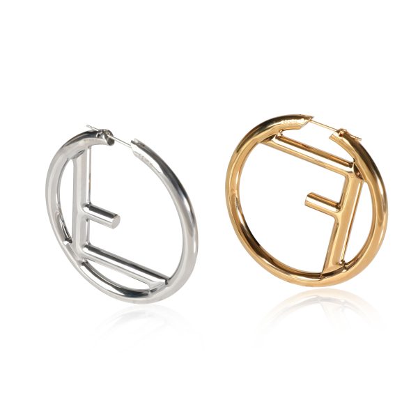 117034 bv Fendi F is Fendi Hoop Earring in Aluminum