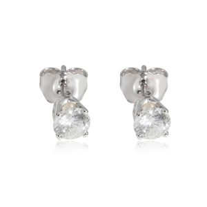 Diamond Stud Earring in 14k White Gold 075 CTW Louis Vuitton Rose Ballerine Epi Twist MM