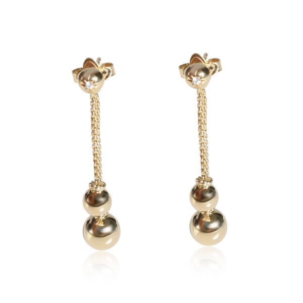 David Yurman Solari Diamond Ball Drop Earring in 18K Yellow Gold 002 CTW David Yurman Solari Diamond Ball Drop Earring in 18K Yellow Gold 002 CTW