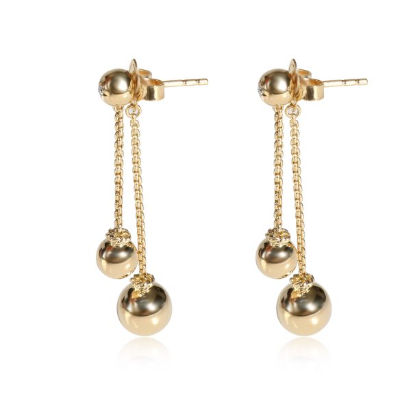 117071 sv David Yurman Solari Diamond Ball Drop Earring in 18K Yellow Gold 002 CTW