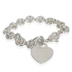 Tiffany Co Heart Charm Bracelet in Sterling Silver Fendi By The Way Medium Handbag Black