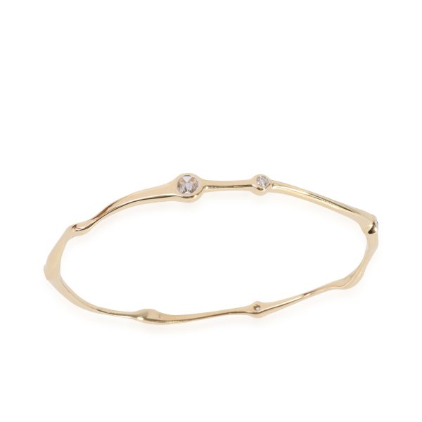 117126 av Wavy Diamond Bangle in 18k Yellow Gold 04 CTW