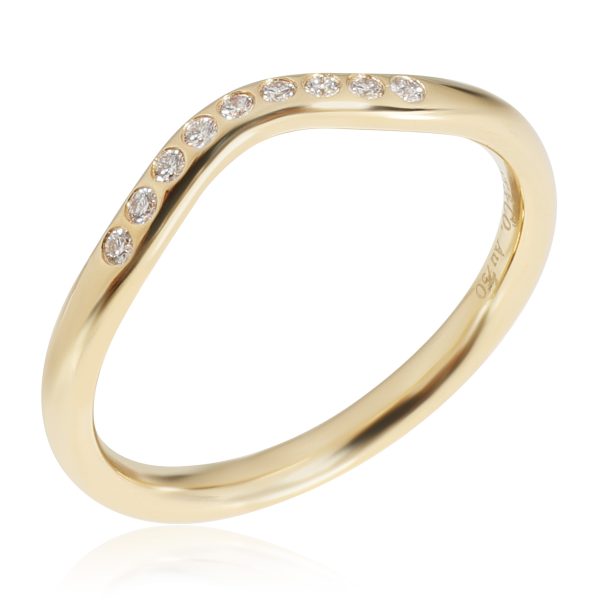 117252 av Tiffany Co Elsa Peretti Curved Diamond Wedding Band in 18K Gold 006 CTW