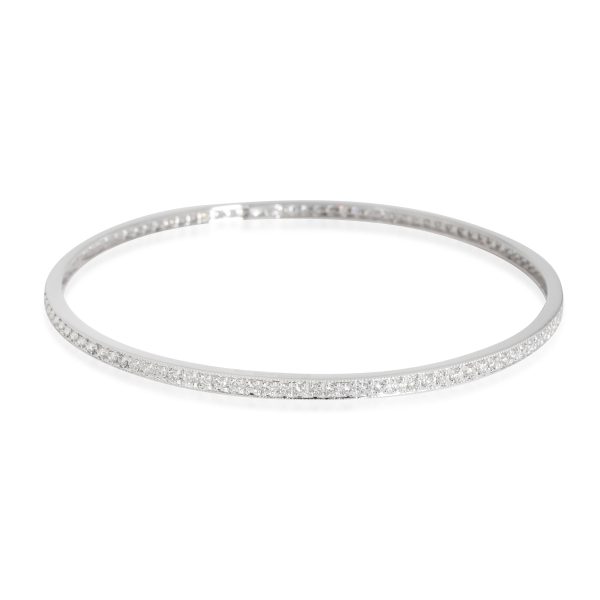 Diamond Slip On Bangle in 18k White Gold 175 CTW Diamond Slip On Bangle in 18k White Gold 175 CTW