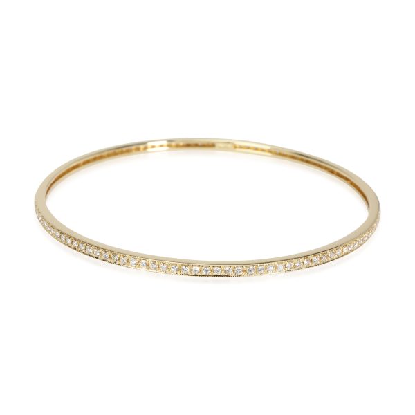 Diamond Slip On Bangle in 18k Yellow Gold 175 CTW Diamond Slip On Bangle in 18k Yellow Gold 175 CTW