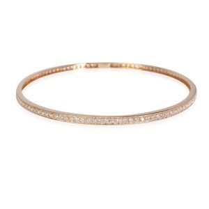 Diamond Bangle in 18k Rose Gold 175 CTW Louis Vuitton Porto Carte Double Case Black Gray