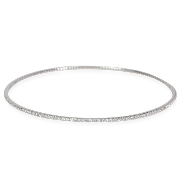 Diamond Bangle in 18k White Gold 075 CTW Diamond Bangle in 18k White Gold 075 CTW