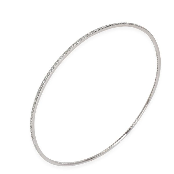 117294 sv Diamond Bangle in 18k White Gold 075 CTW