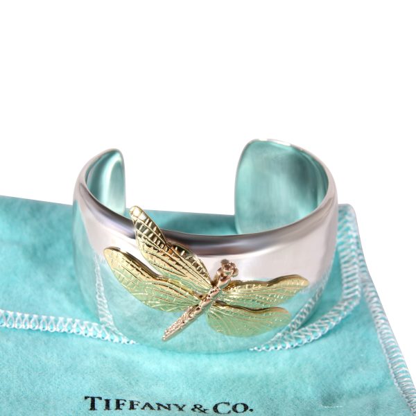 117320 box Tiffany Co Dragonfly Cuff in 18k GoldSterling