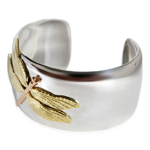 117320 sv Tiffany Co Dragonfly Cuff in 18k GoldSterling