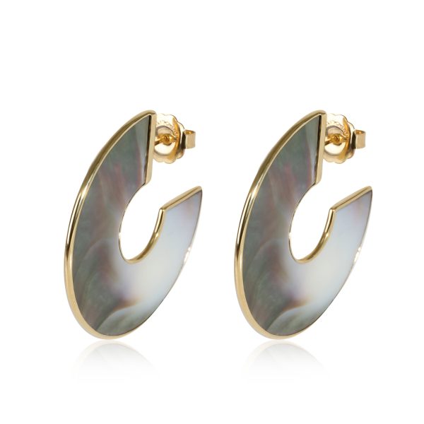 117344 sv 09b13216 c403 400c 9a52 b94dcf5d8a80 Ippolita Polished Rock Candy Shell Slices Hoop Earring in 18K Yellow Gold