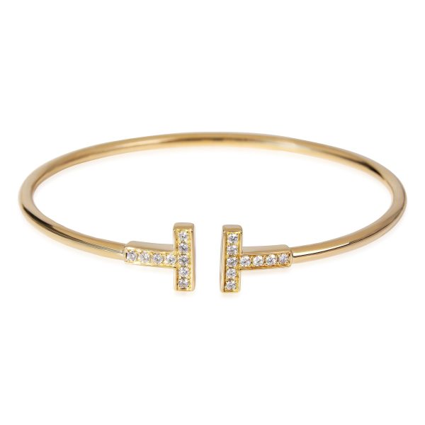 Tiffany Co T Wire Diamond Bracelet in 18K Yellow Gold Tiffany Co T Wire Diamond Bracelet in 18K Yellow Gold