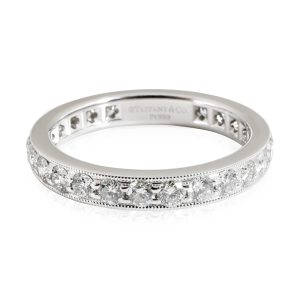 Tiffany Co Legacy Diamond Eternity Band in Platinum 121 CTW Louis Vuitton On The Go Gm Reverse Shoulder Bag Brown