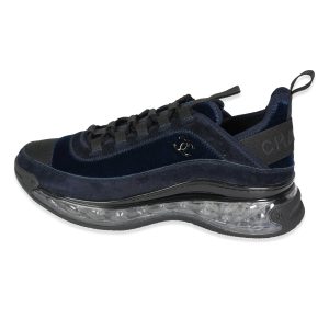 Chanel Wmns Velvet Calfskin Grosgrain Sneaker Navy Blue Louis Vuitton City Steamer PM Handbag Calf Silver Gray